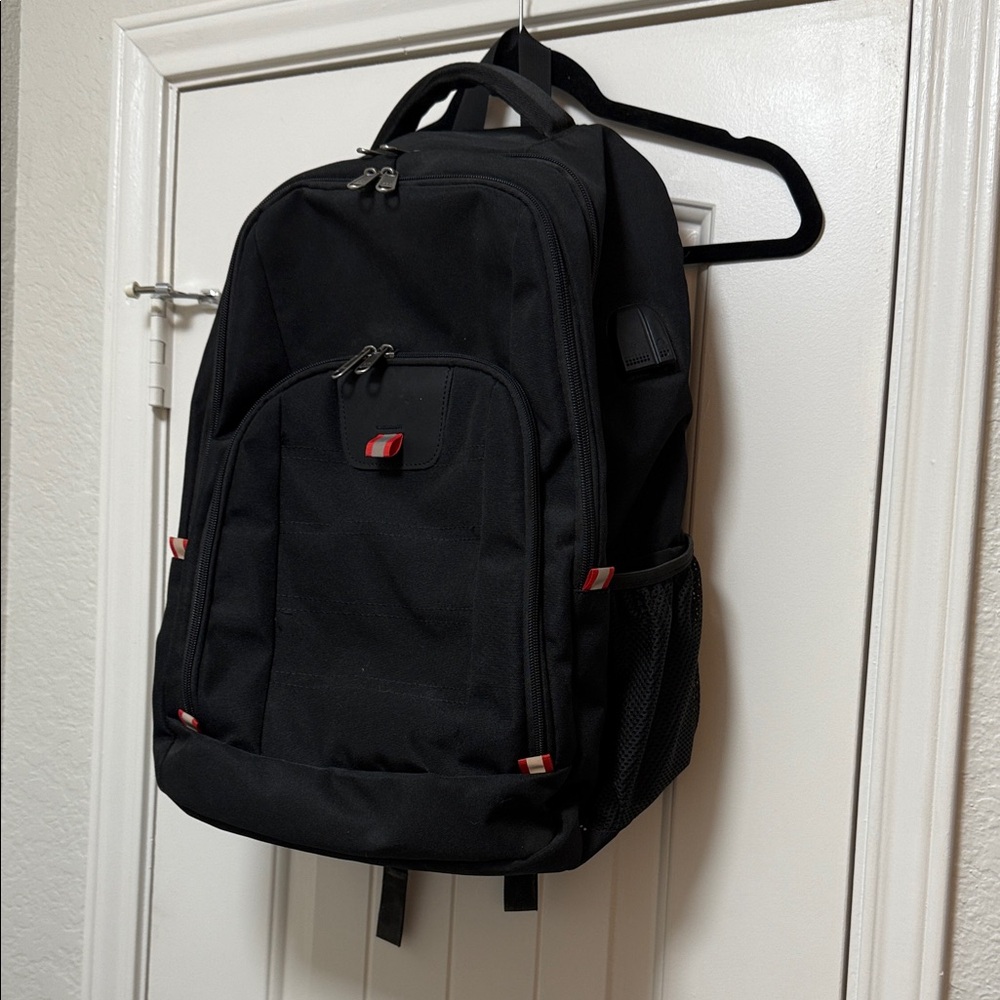 Sleek Black Men's Backpack